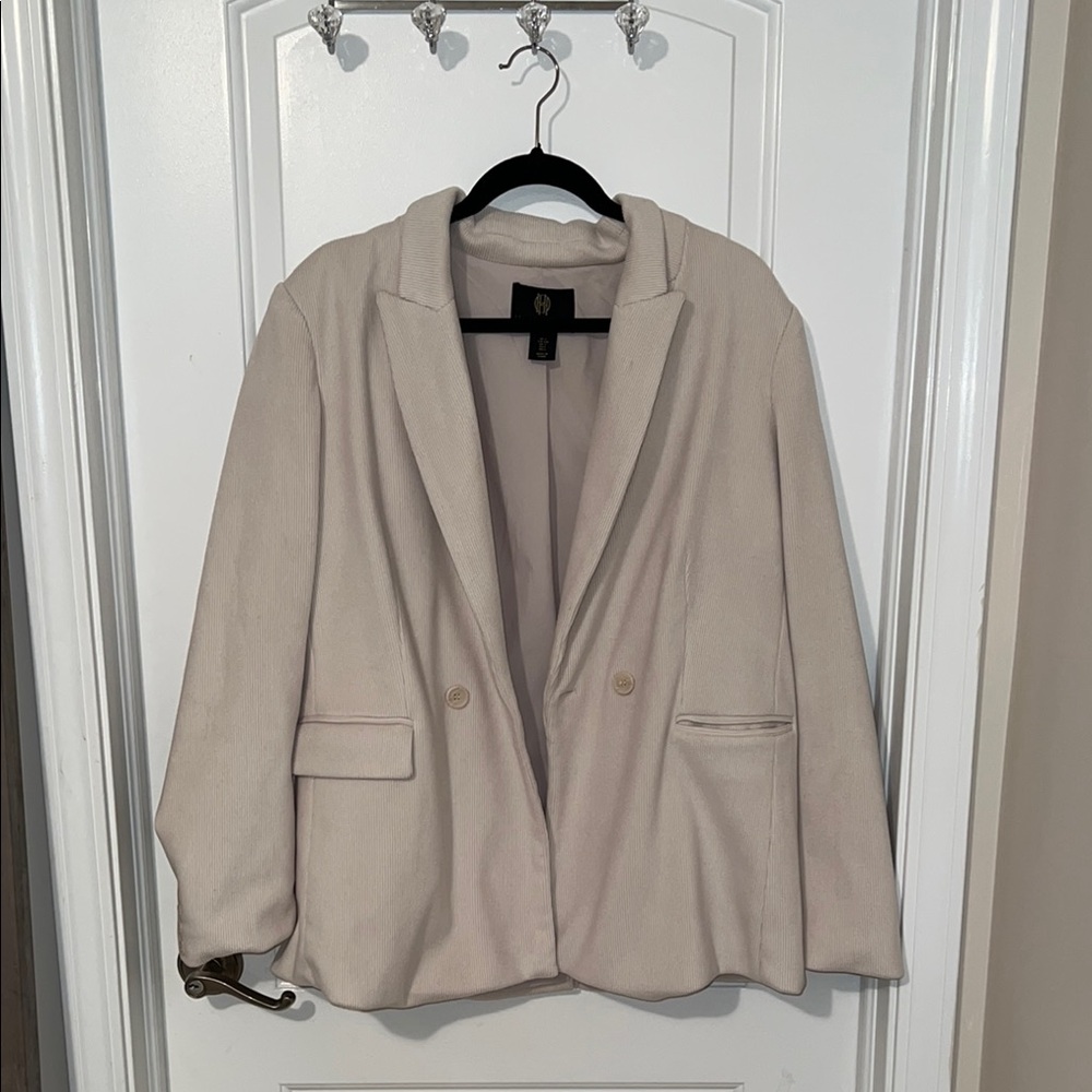 House of Harlow 1960 Cream Blazer Modern Fit